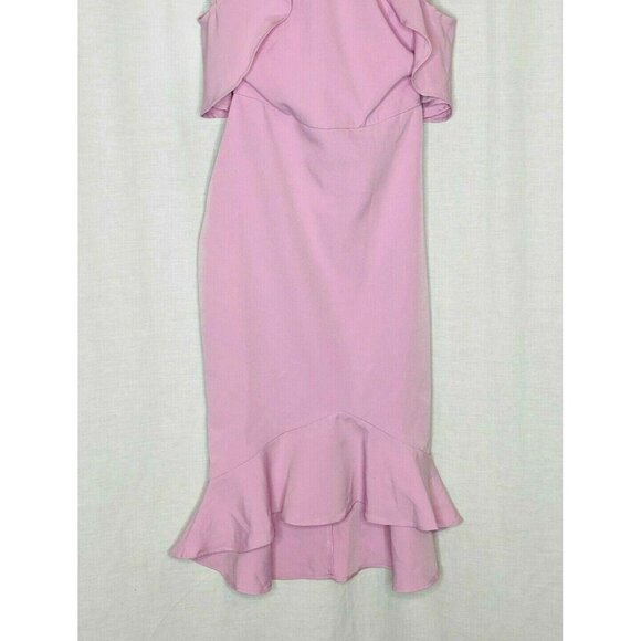 By The Way Pink Halter Cold Shoulder Cocktail Dress XXS 2XS - Picture 3 of 5